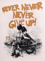 Mr Brainwash DON'T GIVE UP (Gold) Screenprint - Sold for $2,176 on 05-16-2026 (Lot 283).jpg